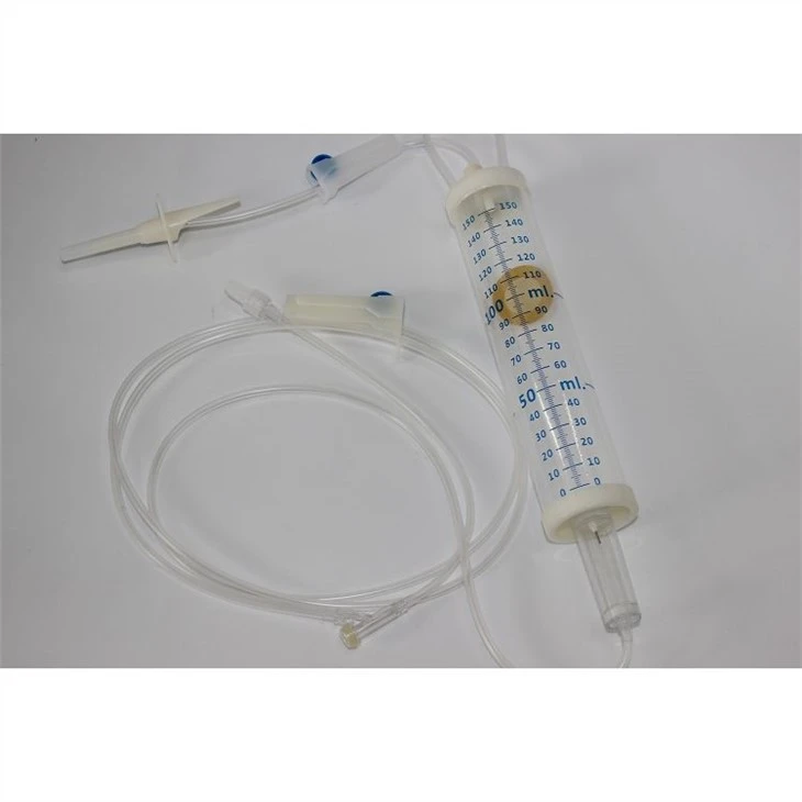 Burette সঙ্গে নিষ্পত্তিযোগ্য আধান সেট