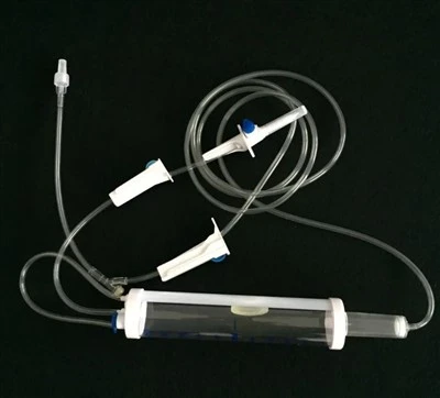 IV ইনফিউশন বুরেট 150ml দিয়ে সেট করুন