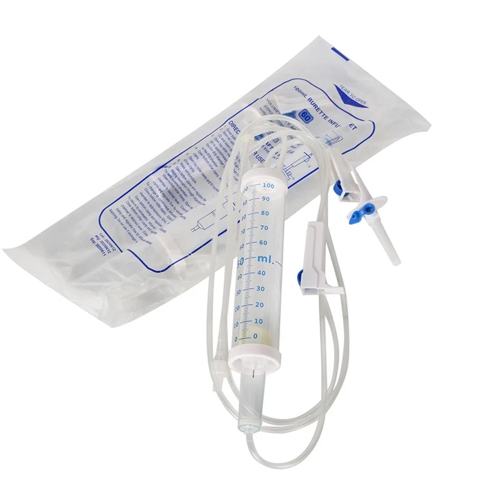 নিষ্পত্তিযোগ্য IV Burette ইনফিউশন সেট